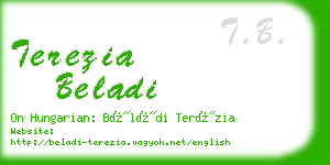 terezia beladi business card